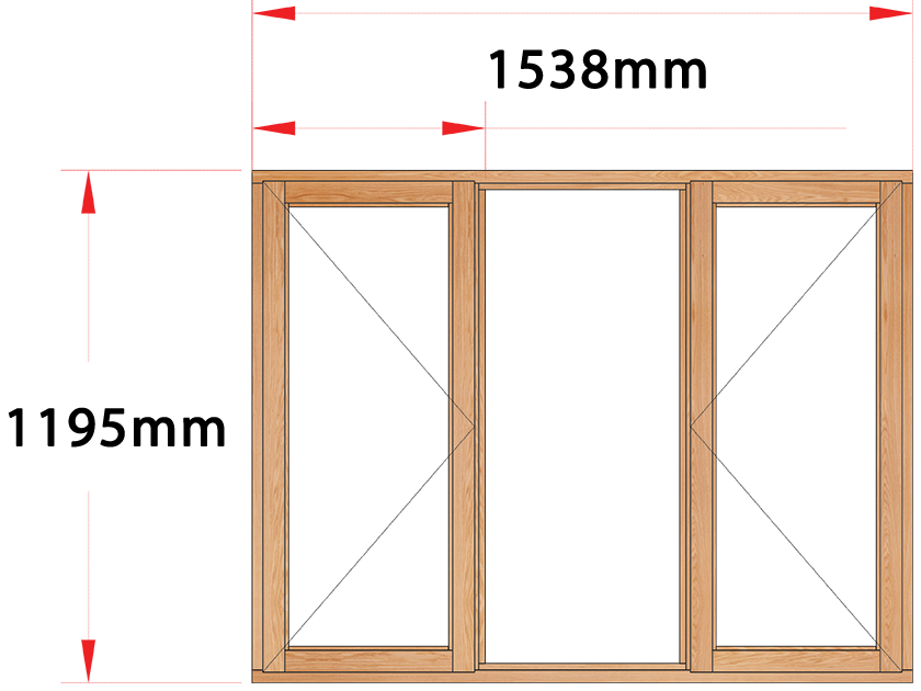 Van Acht Wood Windows Side Hung Full Pane Model MB3