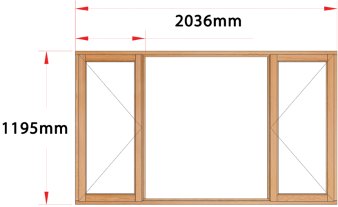 Van Acht Wood Windows Side Hung Full Pane Model MB4