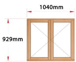 Van Acht Wood Windows Side Hung Full Pane Model MC22