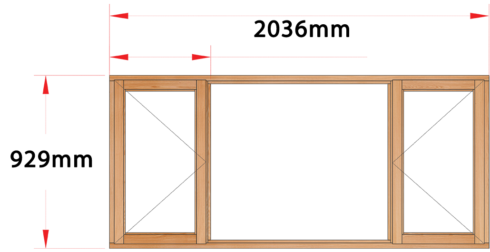 Van Acht Wood Windows Side Hung Full Pane Model MC4