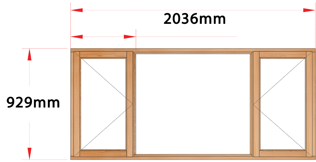 Van Acht Wood Windows Side Hung Full Pane Model MC4