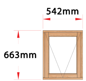 Van Acht Wood Windows Side Hung Full Pane Model MD1