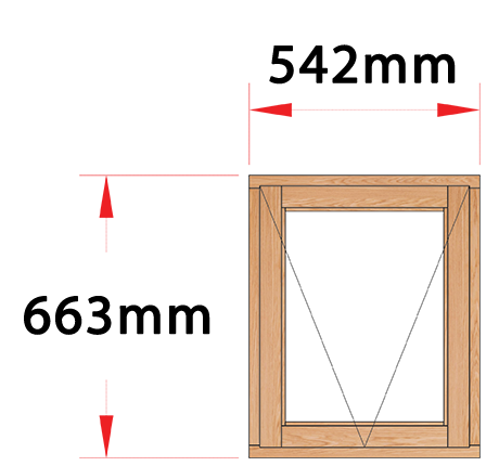 Van Acht Wood Windows Side Hung Full Pane Model MD1