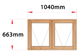 Van Acht Wood Windows Side Hung Full Pane Model MD22