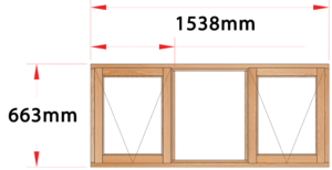 Van Acht Wood Windows Side Hung Full Pane Model MD3