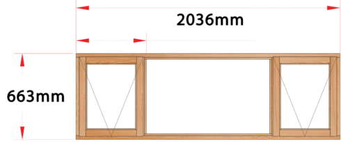 Van Acht Wood Windows Side Hung Full Pane Model MD4