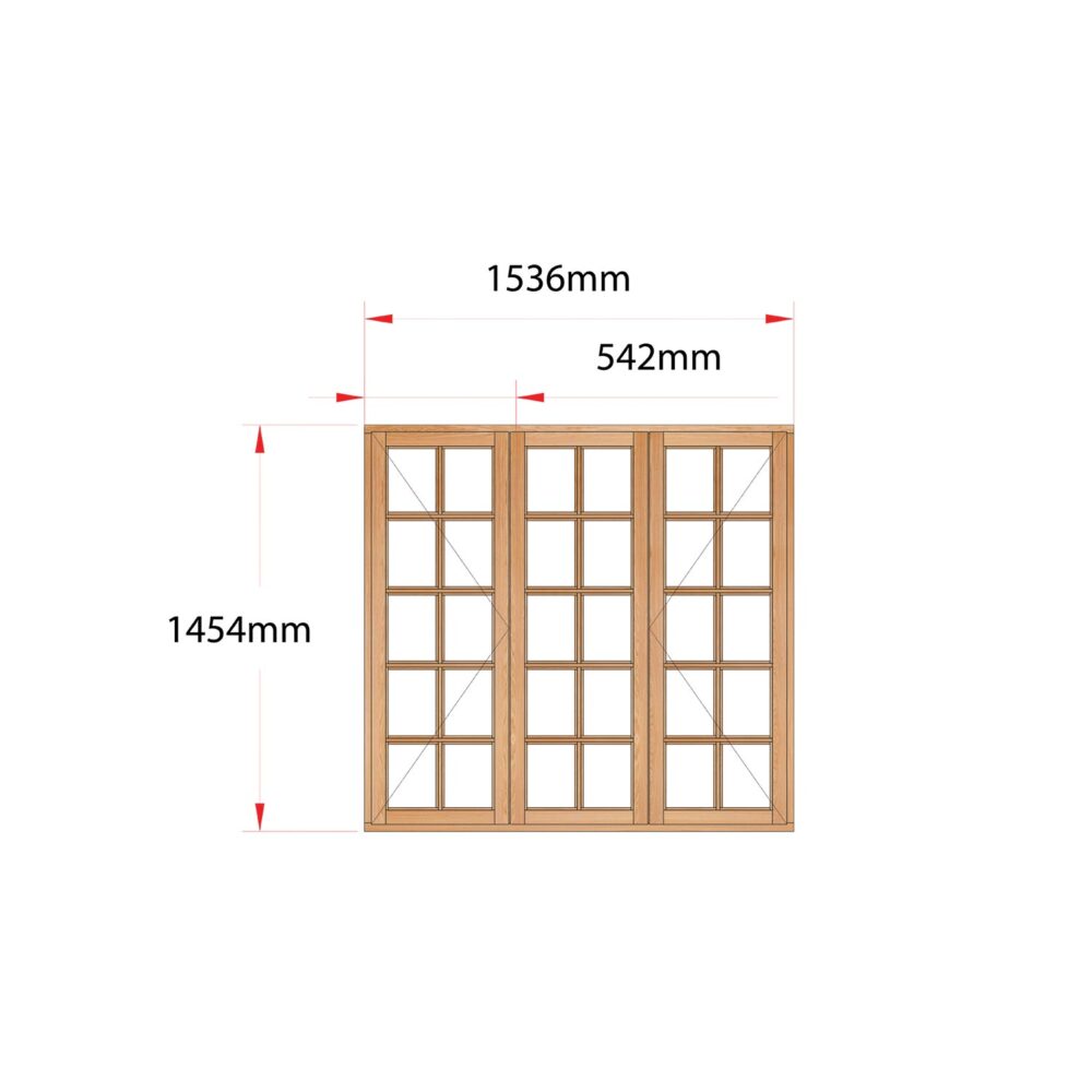 Van Acht Wood Windows Side Hung Small Pane MA3SP