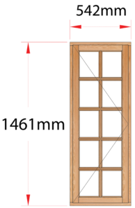 Van Acht Wood Windows Side Hung Small Pane Model MA1SP LH