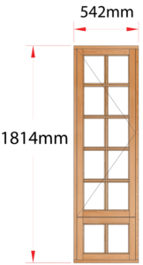 Van Acht Wood Windows Side Hung Small Pane Model MA1SPS LH