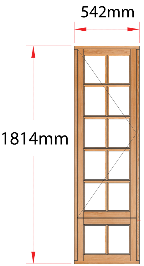 Van Acht Wood Windows Side Hung Small Pane Model MA1SPS LH