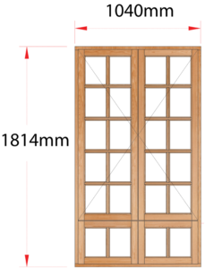 Van Acht Wood Windows Side Hung Small Pane Model MA22SPS