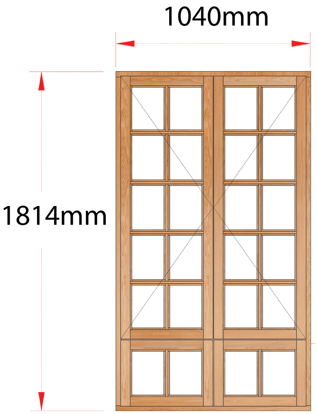 Van Acht Wood Windows Side Hung Small Pane Model MA22SPS