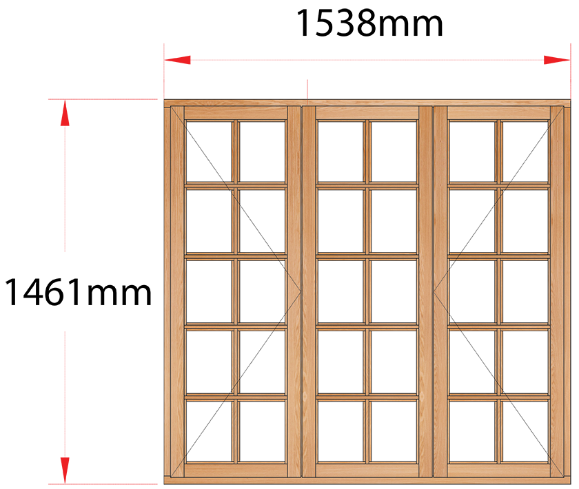 Van Acht Wood Windows Side Hung Small Pane Model MA3SP