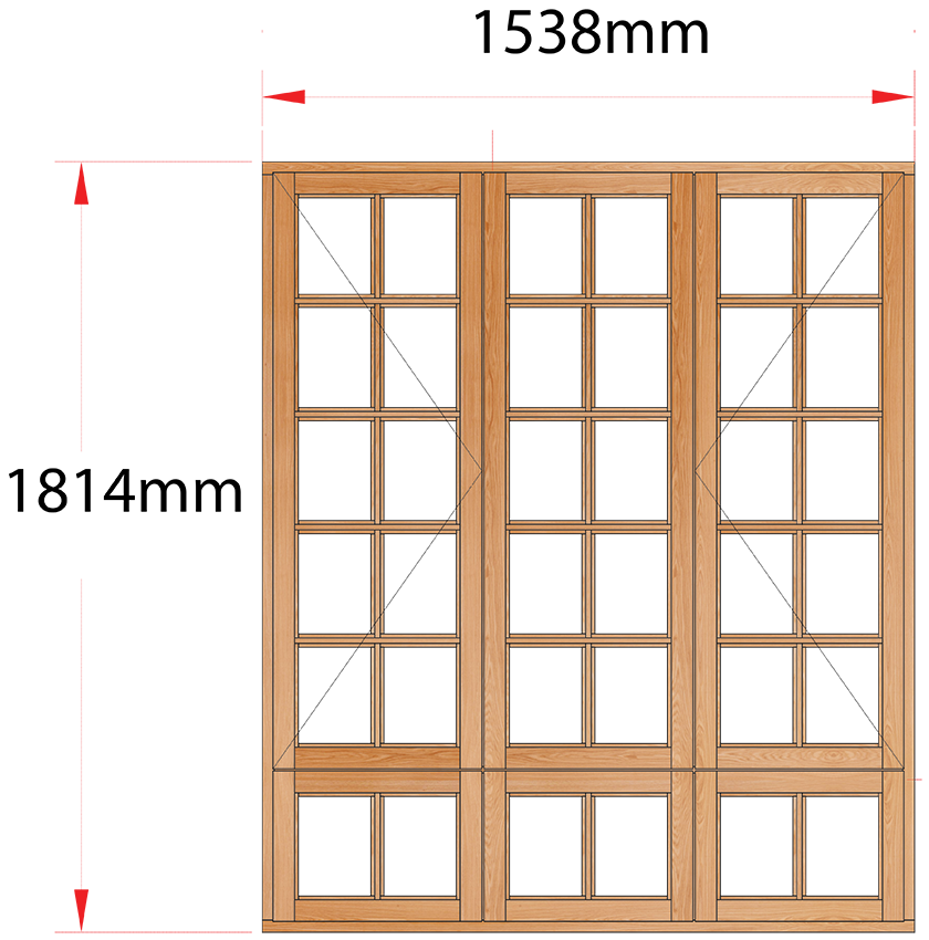 Van Acht Wood Windows Side Hung Small Pane Model MA3SPS