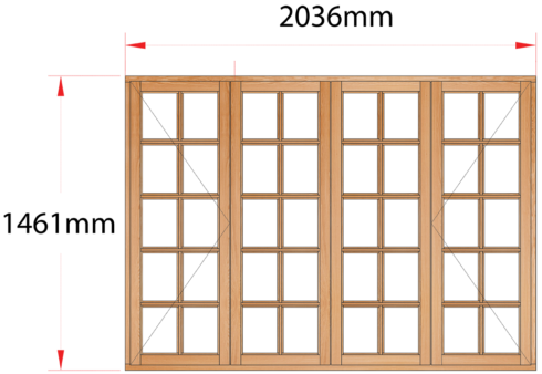 Van Acht Wood Windows Side Hung Small Pane Model MA4SP