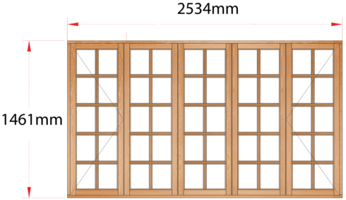 Van Acht Wood Windows Side Hung Small Pane Model MA5SP