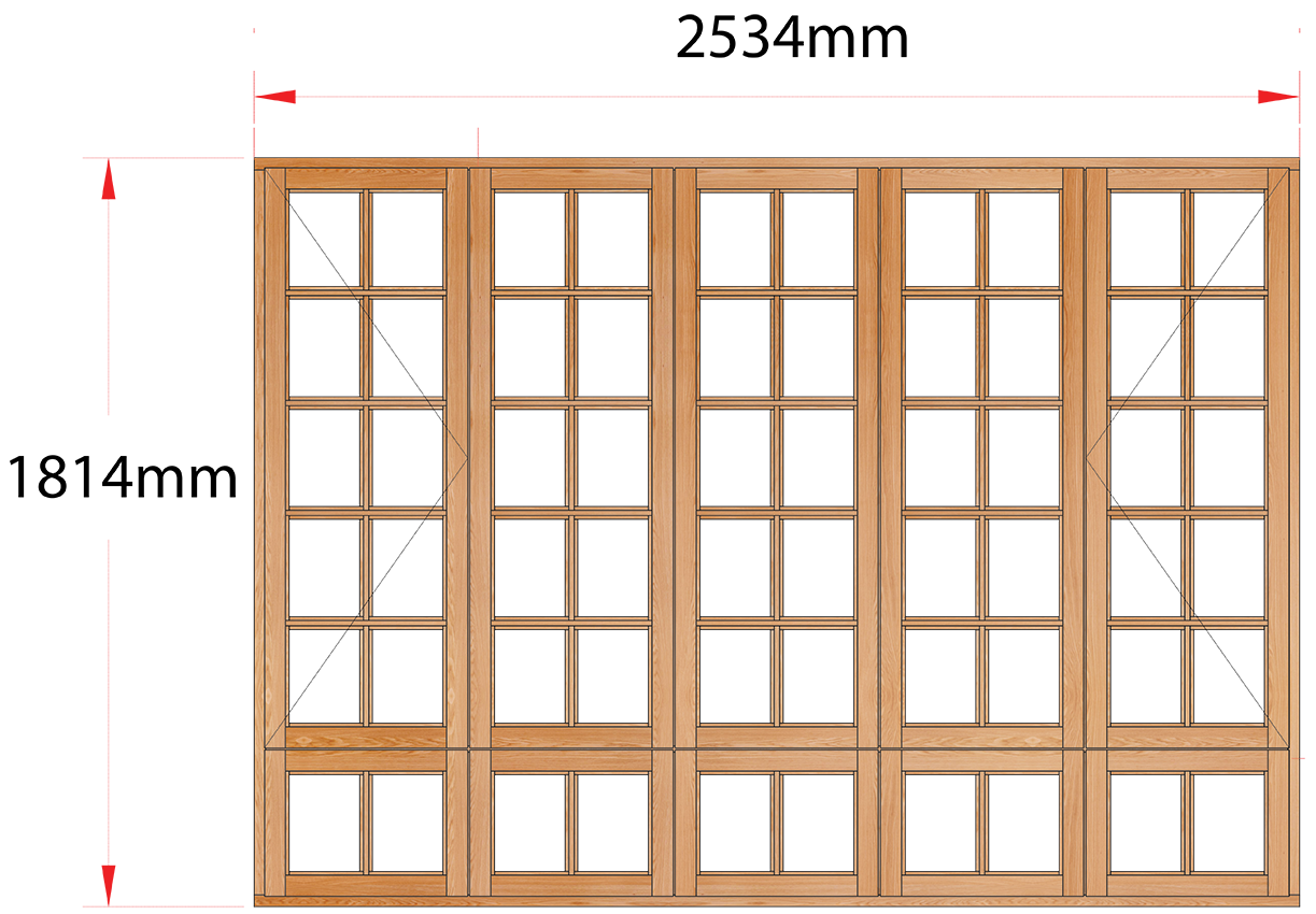 Van Acht Wood Windows Side Hung Small Pane Model MA5SPS