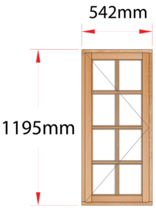 Van Acht Wood Windows Side Hung Small Pane Model MB1SP LH