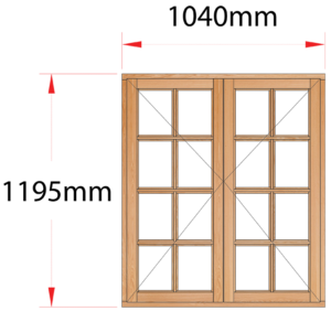 Van Acht Wood Windows Side Hung Small Pane Model MB22SP