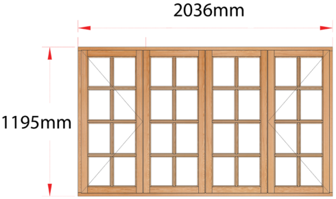 Van Acht Wood Windows Side Hung Small Pane Model MB4SP