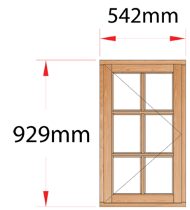 Van Acht Wood Windows Side Hung Small Pane Model MC1SP LH