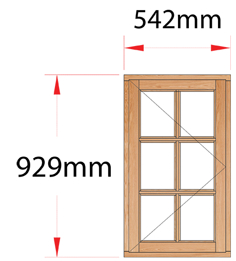 Van Acht Wood Windows Side Hung Small Pane Model MC1SP LH