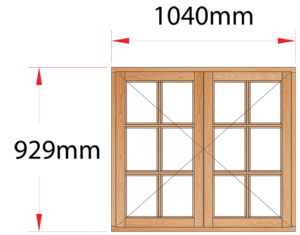 Van Acht Wood Windows Side Hung Small Pane Model MC22SP