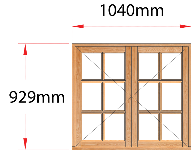 Van Acht Wood Windows Side Hung Small Pane Model MC22SP