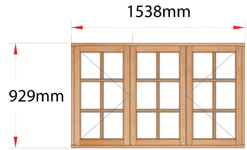 Van Acht Wood Windows Side Hung Small Pane Model MC3SP