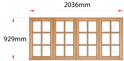 Van Acht Wood Windows Side Hung Small Pane Model MC4SP