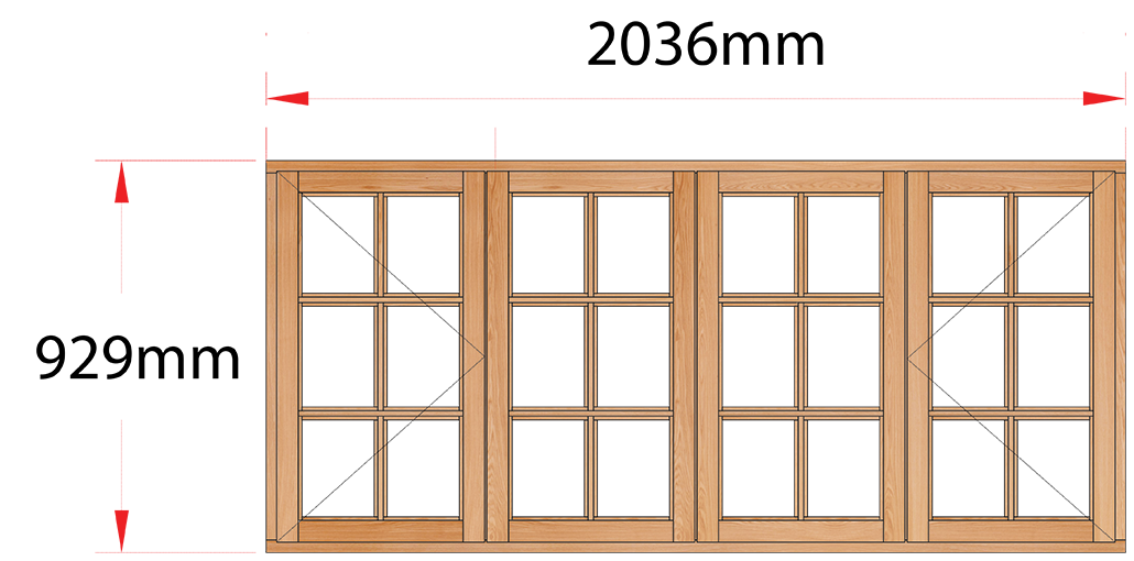 Van Acht Wood Windows Side Hung Small Pane Model MC4SP