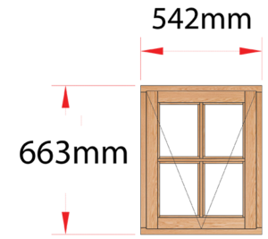 Van Acht Wood Windows Side Hung Small Pane Model MD1SP