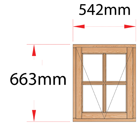 Van Acht Wood Windows Side Hung Small Pane Model MD1SP