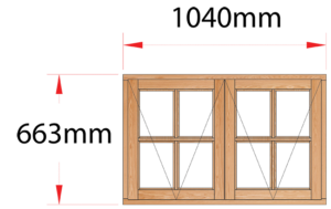 Van Acht Wood Windows Side Hung Small Pane Model MD22SP