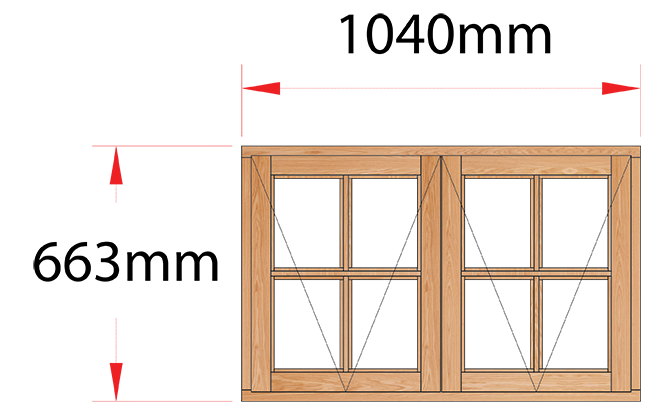 Van Acht Wood Windows Side Hung Small Pane Model MD22SP