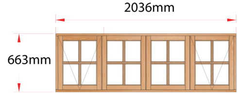 Van Acht Wood Windows Side Hung Small Pane Model MD4SP