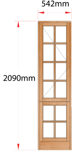 Van Acht Wood Windows Side Hung Small Pane Model MSLSP LH