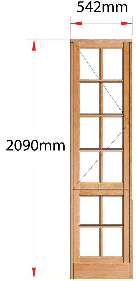 Van Acht Wood Windows Side Hung Small Pane Model MSLSP LH