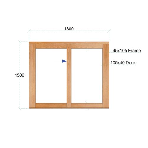 Van Acht Wood Windows Sliding Windows Product VSW1815L