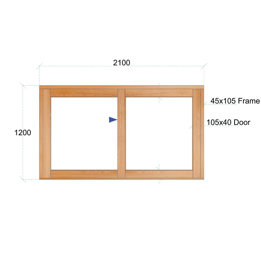 Van Acht Wood Windows Sliding Windows Product VSW2112L