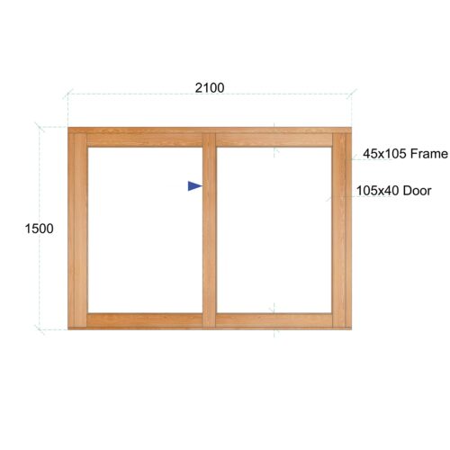 Van Acht Wood Windows Sliding Windows Product VSW2115L