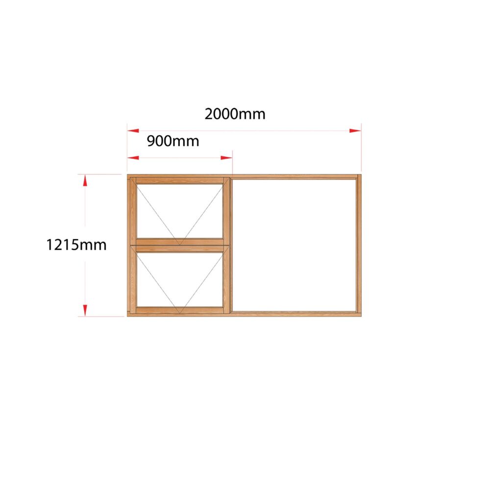 Van Acht Wood Windows Top Hung Product MG20 LH