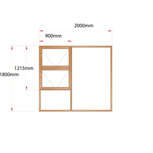 Van Acht Wood Windows Top Hung Product MJ20 LH