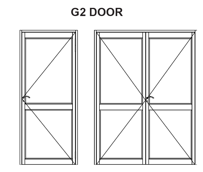 Van Acht Aluminium Hinged Doors G2