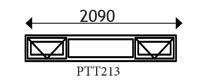 Top Hung 38mm PTT213